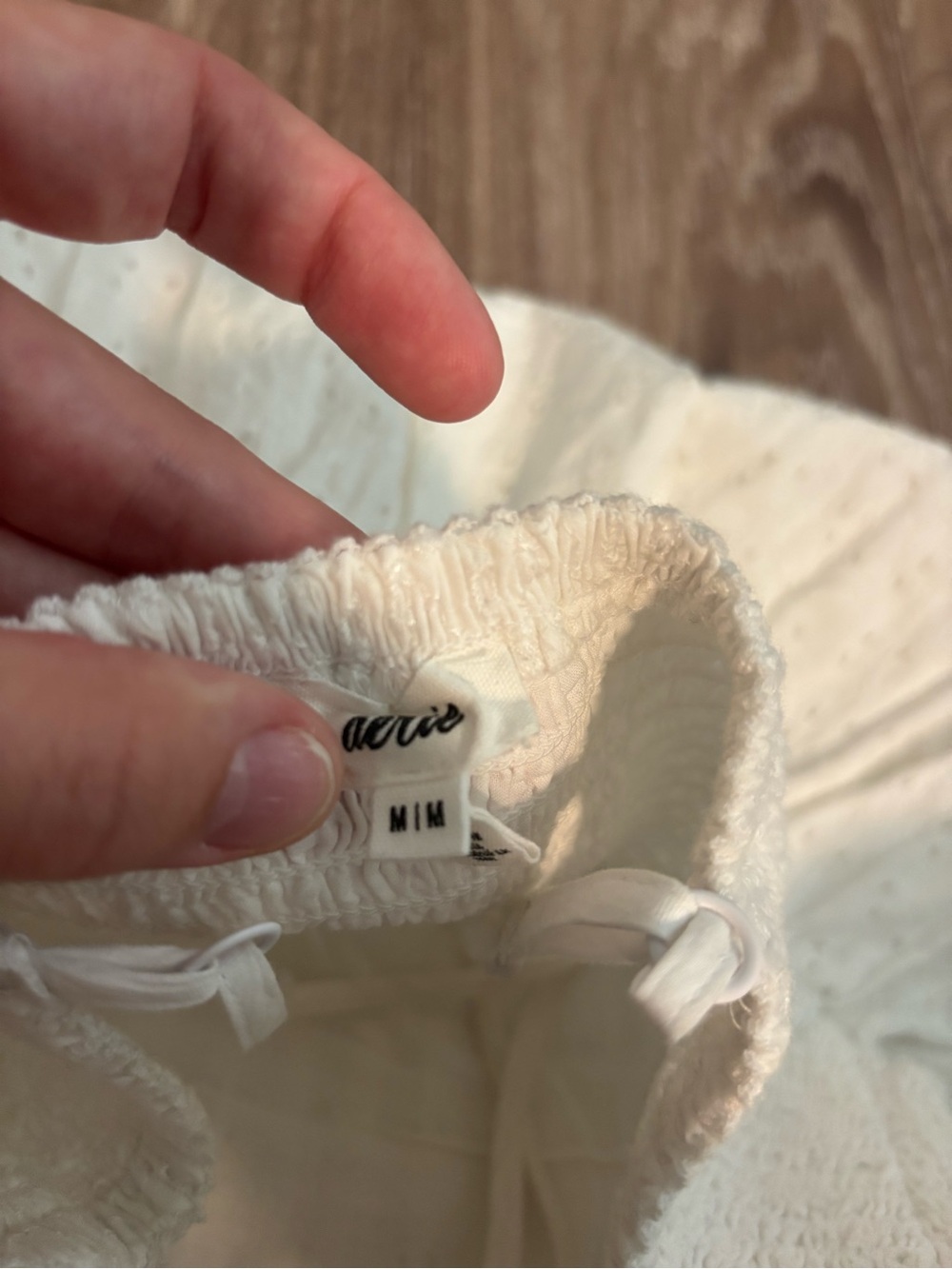 White Eyelet Spaghetti-Strap Sundress - Picture 3 of 3